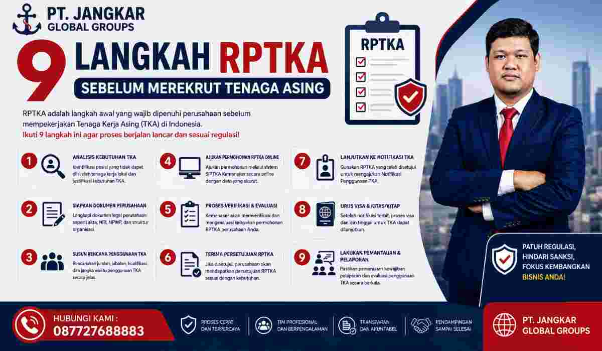 9 Langkah RPTKA Sebelum Merekrut Tenaga Asing