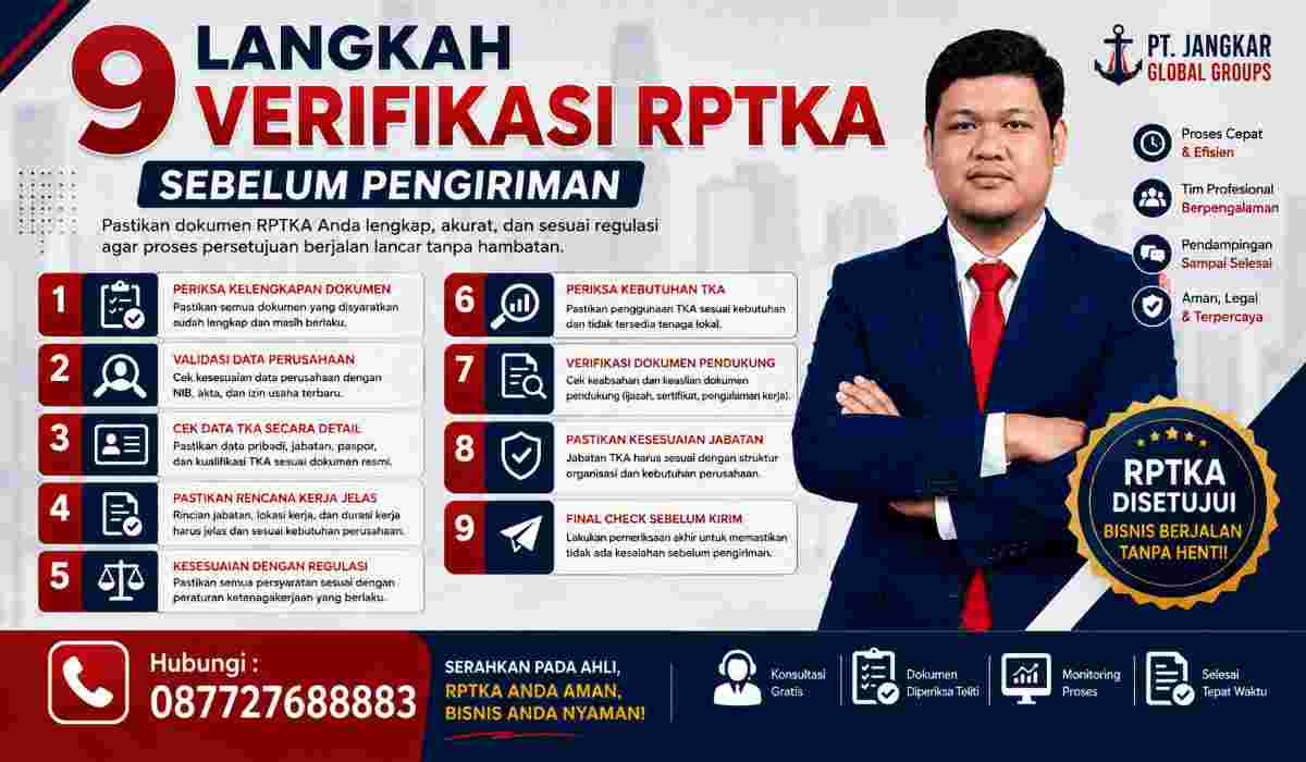 9 Langkah Verifikasi RPTKA Sebelum Pengiriman