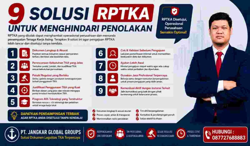 9 Solusi RPTKA untuk Menghindari Penolakan