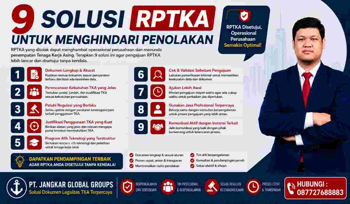 9 Solusi RPTKA untuk Menghindari Penolakan