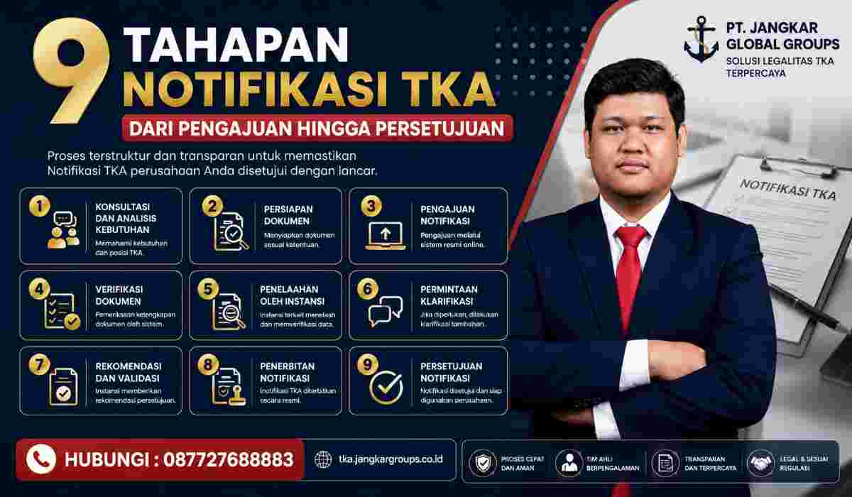 9 Tahapan Notifikasi TKA dari Pengajuan hingga Persetujuan