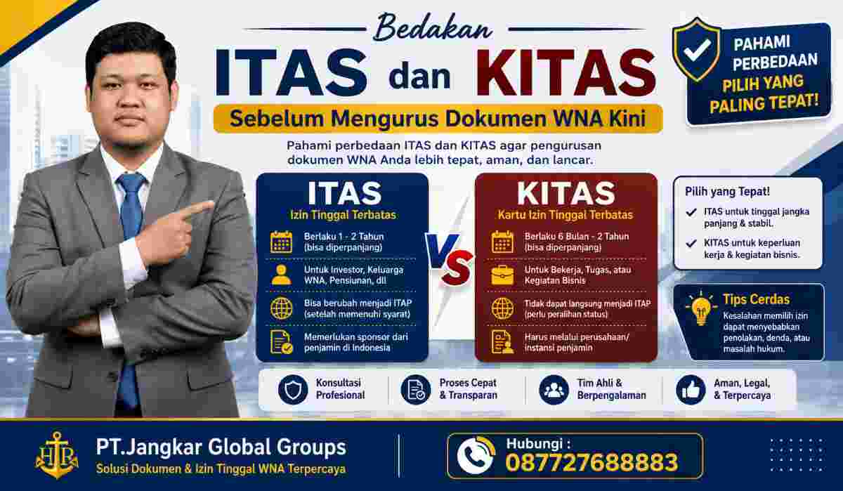 Bedakan ITAS dan KITAS Sebelum Mengurus Dokumen WNA Kini