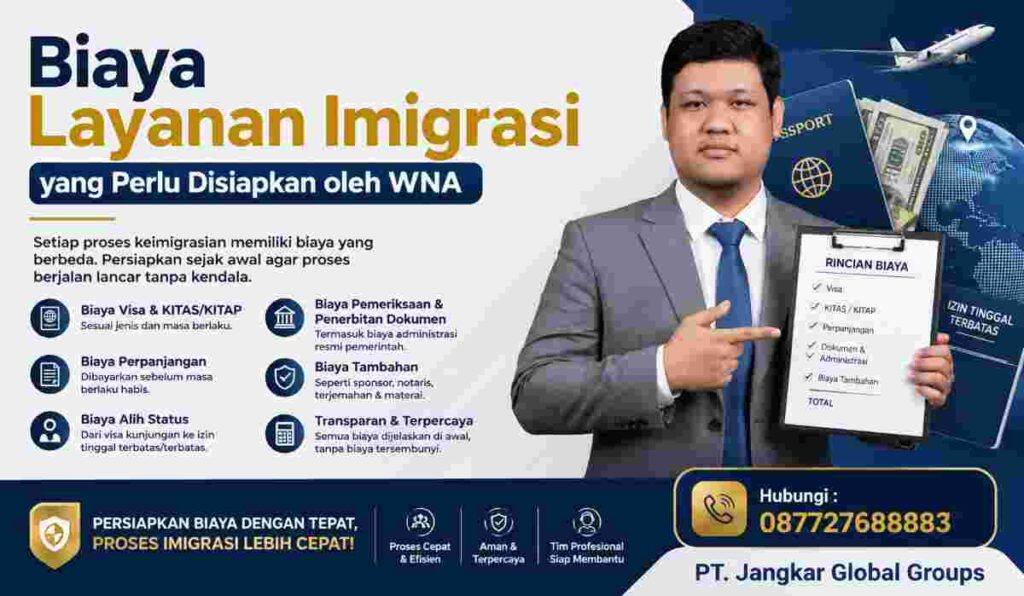 Biaya Layanan Imigrasi yang Perlu Disiapkan oleh WNA