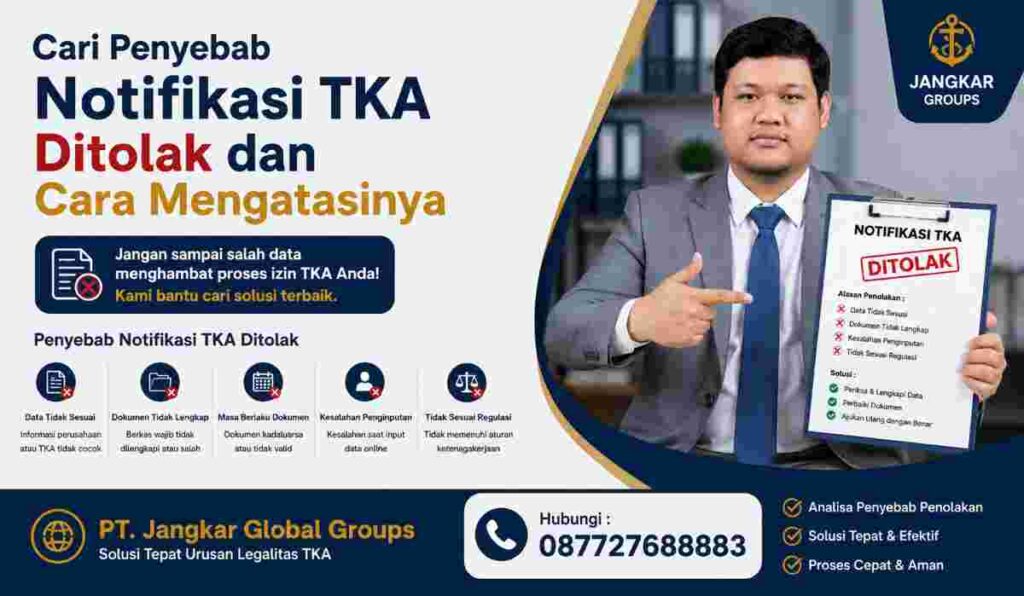 Cari Penyebab Notifikasi TKA Ditolak dan Cara Mengatasinya