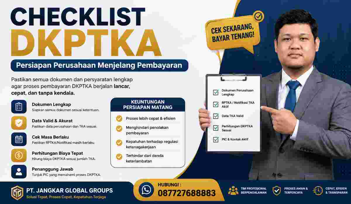 Checklist DKPTKA Persiapan Perusahaan Menjelang Pembayaran