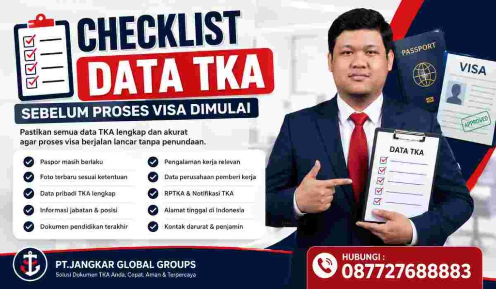 Checklist Data TKA Sebelum Proses Visa Dimulai