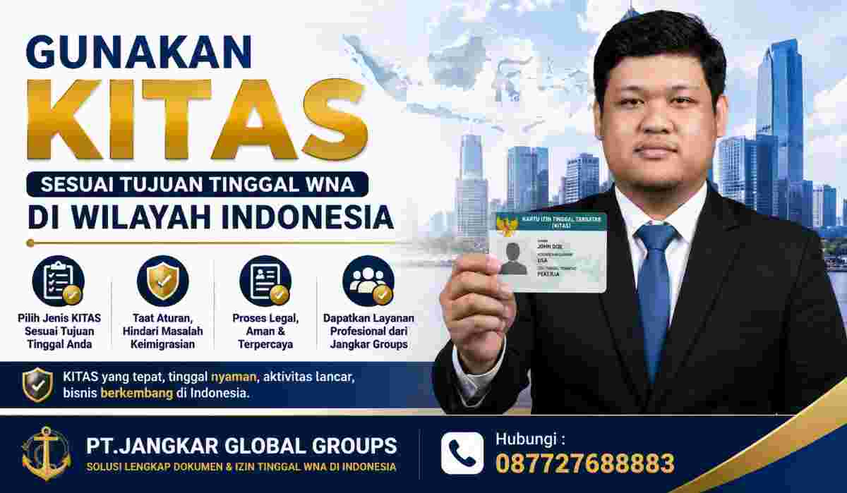 Gunakan KITAS Sesuai Tujuan Tinggal WNA di Wilayah Indonesia