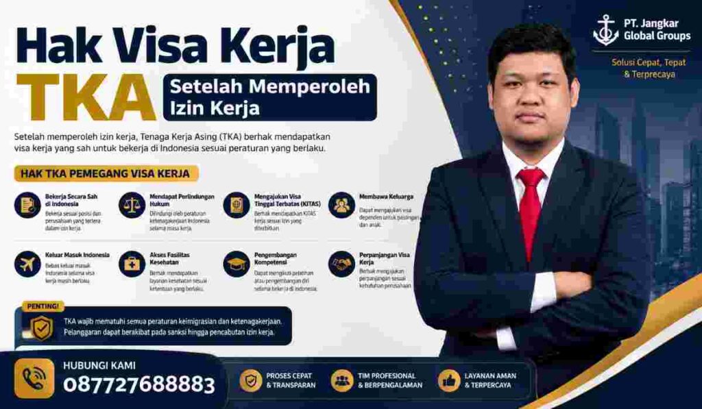Hak Visa Kerja TKA Setelah Memperoleh Izin Kerja