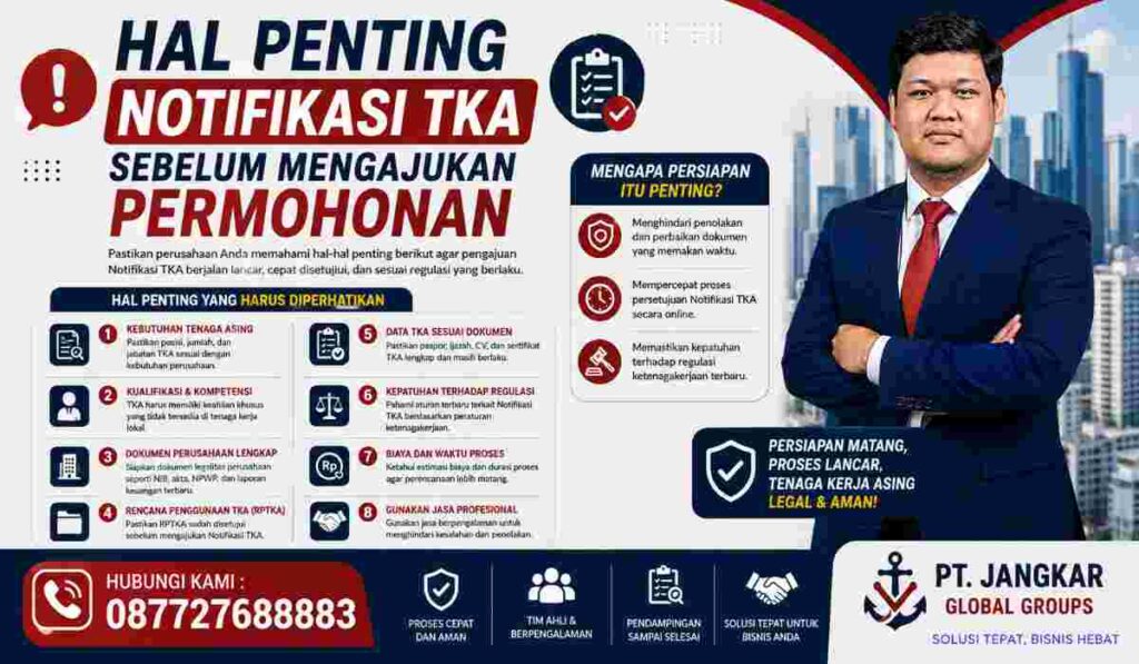 Hal Penting Notifikasi TKA Sebelum Mengajukan Permohonan