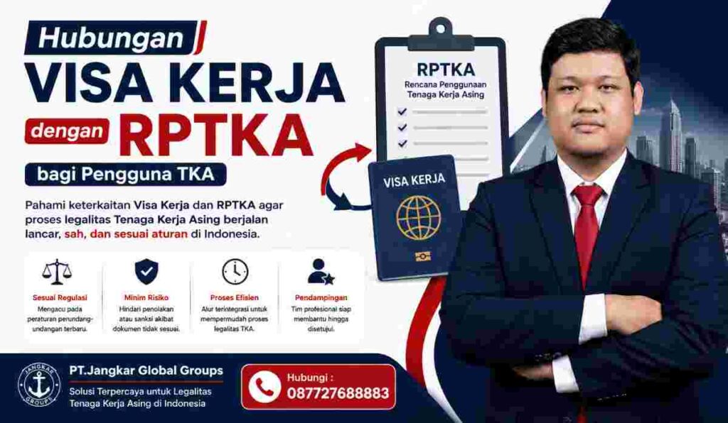 Hubungan Visa Kerja dengan RPTKA bagi Pengguna TKA