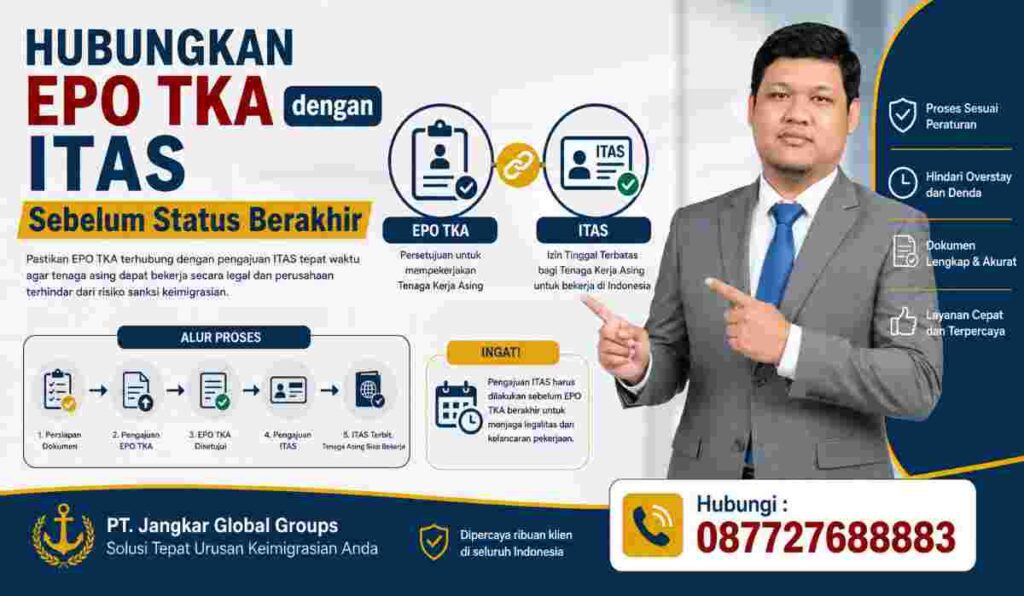 Hubungkan EPO TKA dengan ITAS Sebelum Status Berakhir