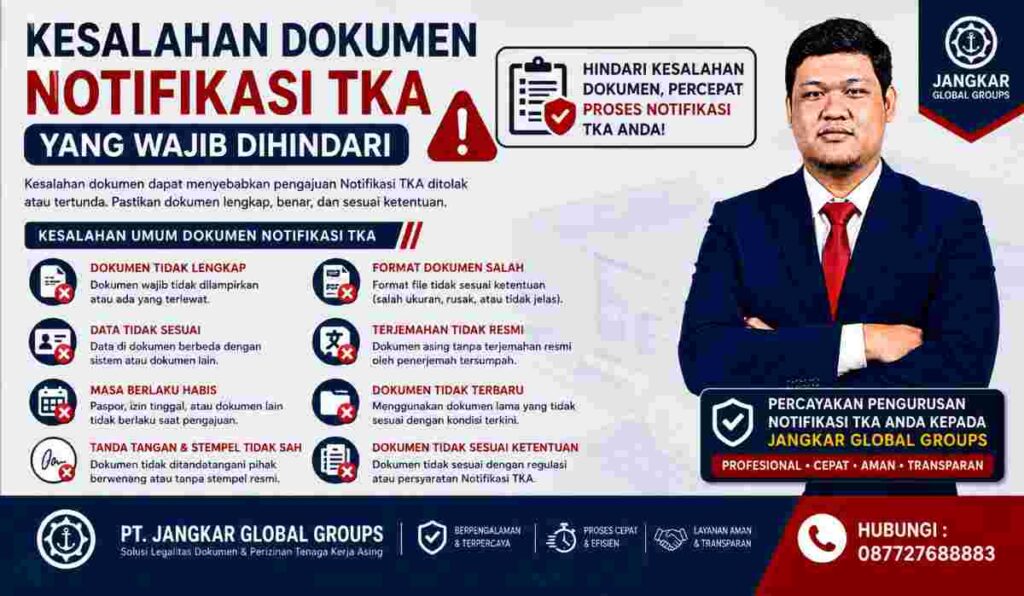 Kesalahan Dokumen Notifikasi TKA yang Wajib Dihindari
