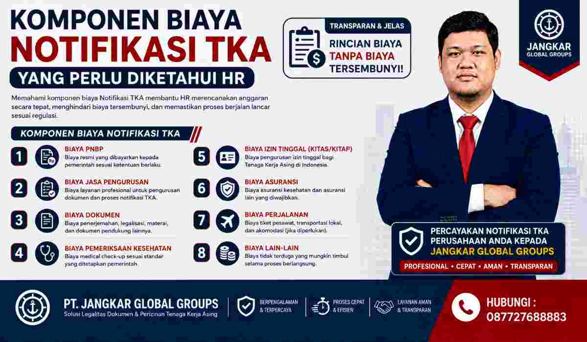 Komponen Biaya Notifikasi TKA yang Perlu Diketahui HR
