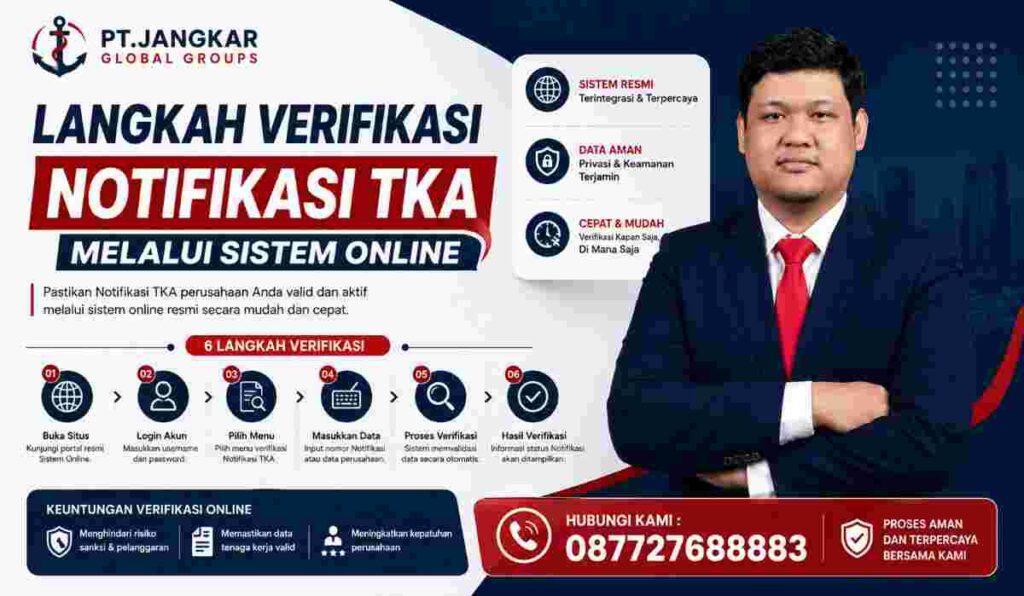 Langkah Verifikasi Notifikasi TKA Melalui Sistem Online