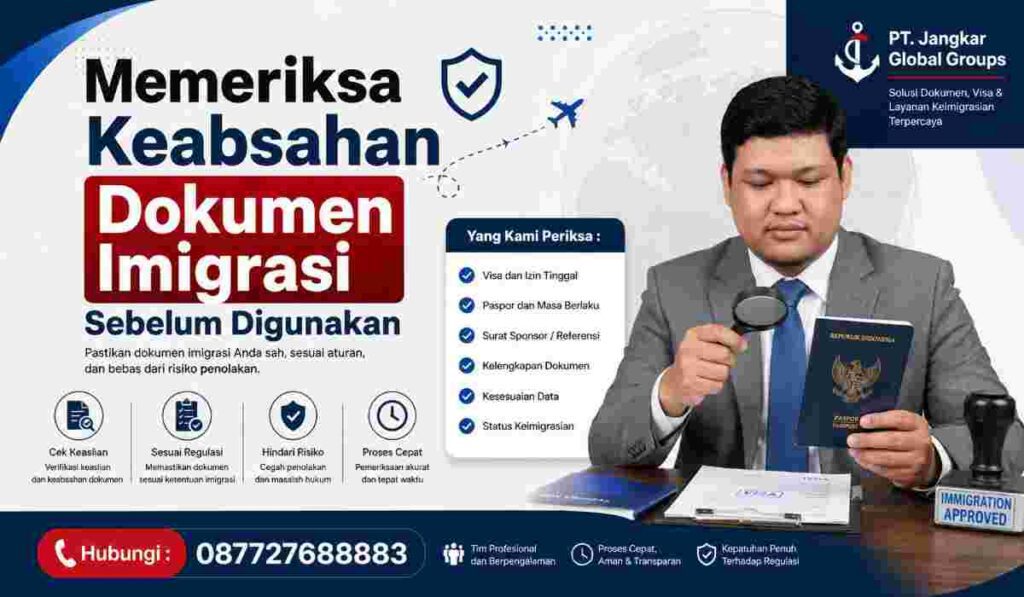 Memeriksa Keabsahan Dokumen Imigrasi Sebelum Digunakan