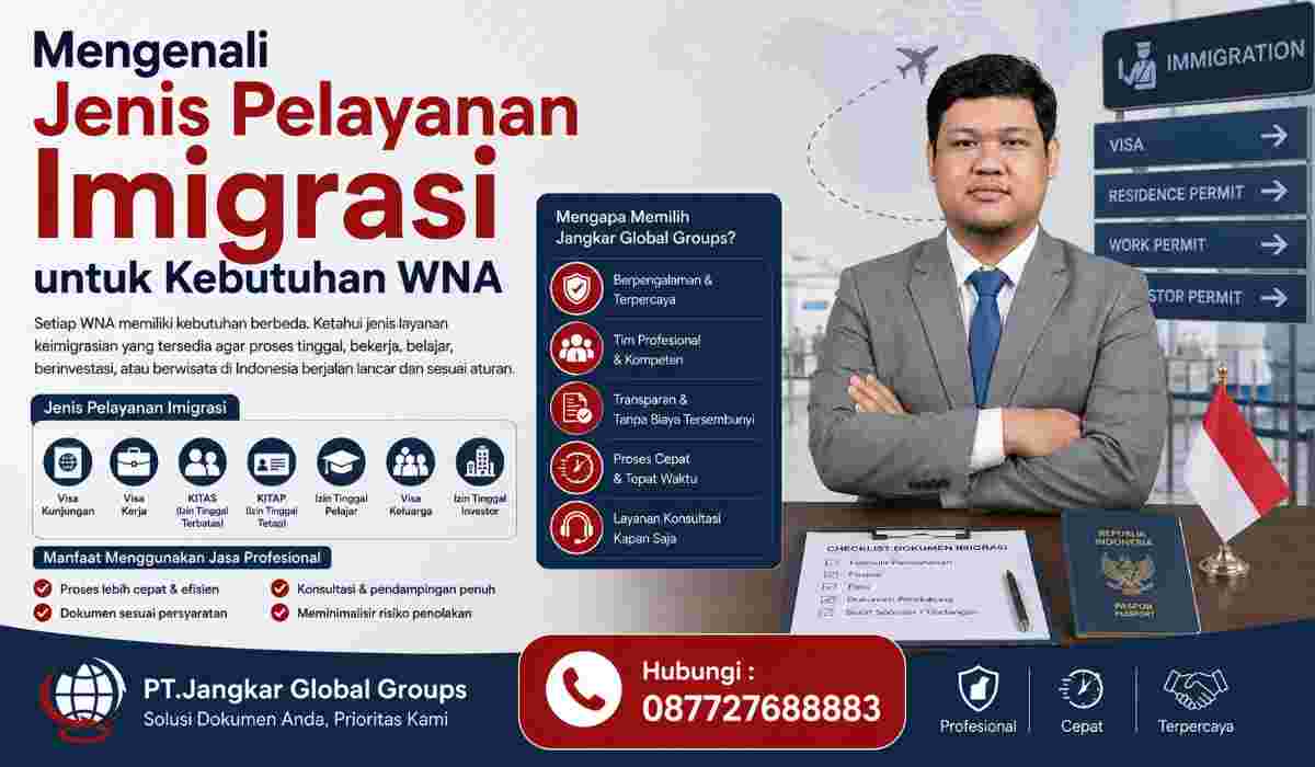 Mengenali Jenis Pelayanan Imigrasi untuk Kebutuhan WNA