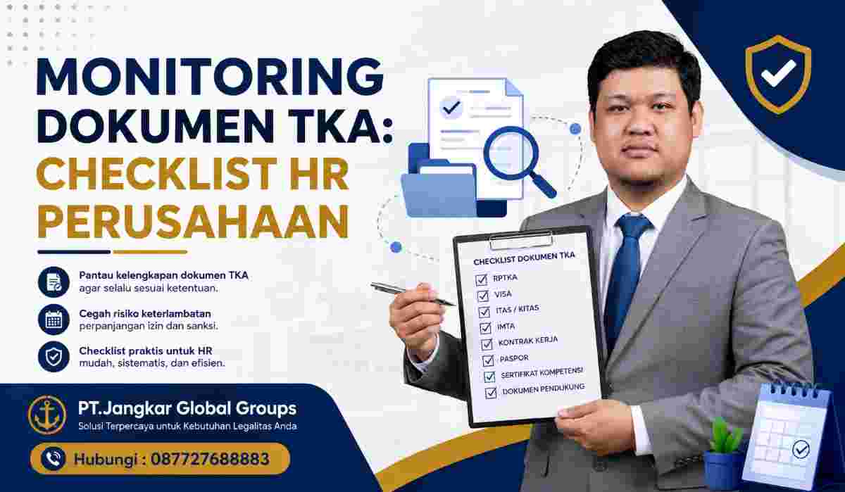 Monitoring Dokumen TKA Checklist HR Perusahaan