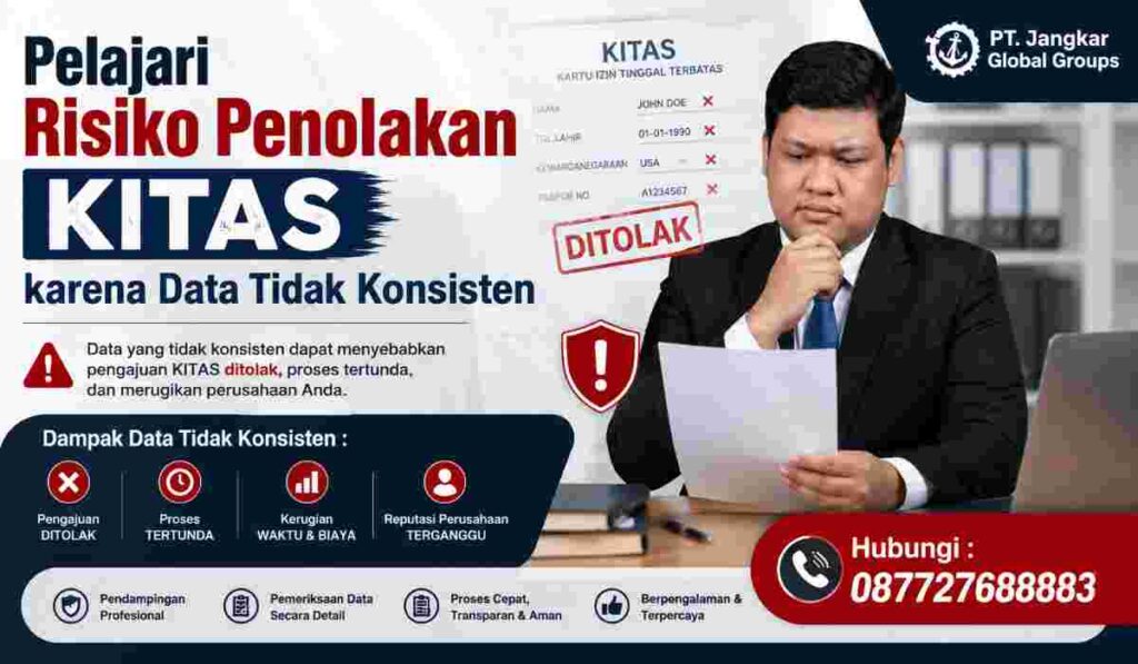 Pelajari Risiko Penolakan KITAS karena Data Tidak Konsisten