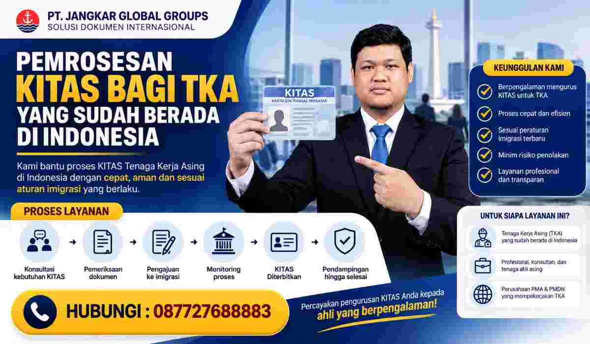 Pemrosesan KITAS bagi TKA yang Sudah Berada di Indonesia