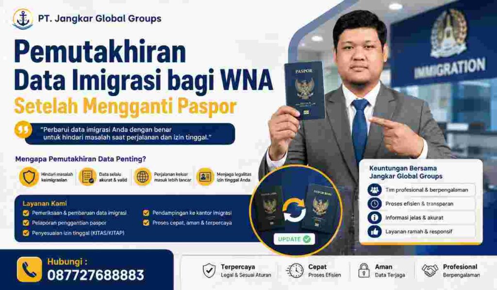 Pemutakhiran Data Imigrasi bagi WNA Setelah Mengganti Paspor