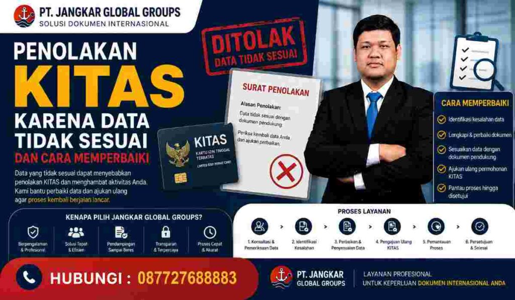 Penolakan KITAS karena Data Tidak Sesuai dan Cara Memperbaiki