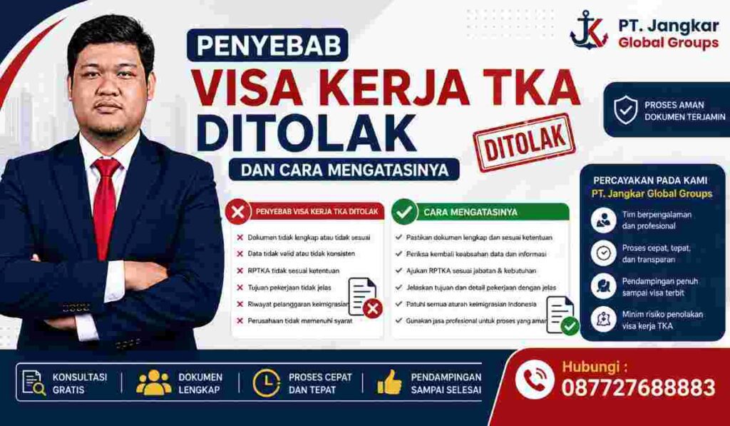 Penyebab Visa Kerja TKA Ditolak dan Cara Mengatasinya