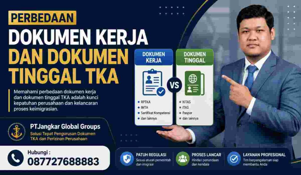 Perbedaan Dokumen Kerja dan Dokumen Tinggal TKA
