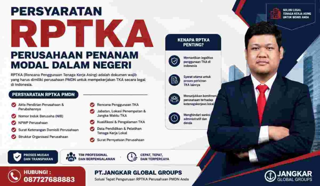 Persyaratan RPTKA Perusahaan Penanam Modal Dalam Negeri