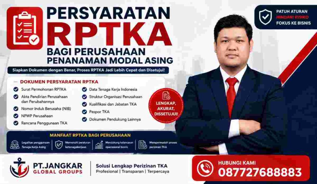 Persyaratan RPTKA bagi Perusahaan Penanaman Modal Asing