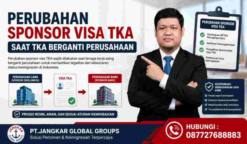 Perubahan Sponsor Visa TKA Saat TKA Berganti Perusahaan