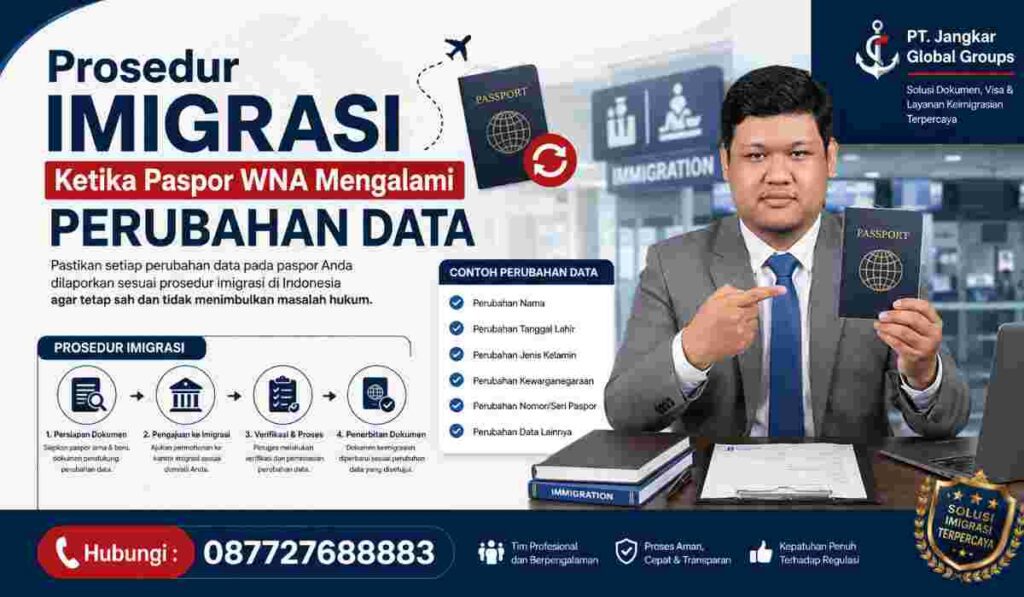 Prosedur Imigrasi Ketika Paspor WNA Mengalami Perubahan Data
