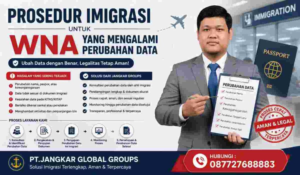 Prosedur Imigrasi untuk WNA yang Mengalami Perubahan Data