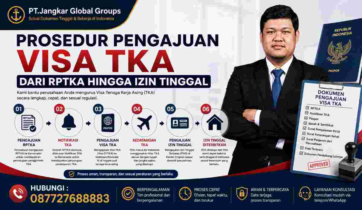 Prosedur Pengajuan Visa TKA dari RPTKA hingga Izin Tinggal