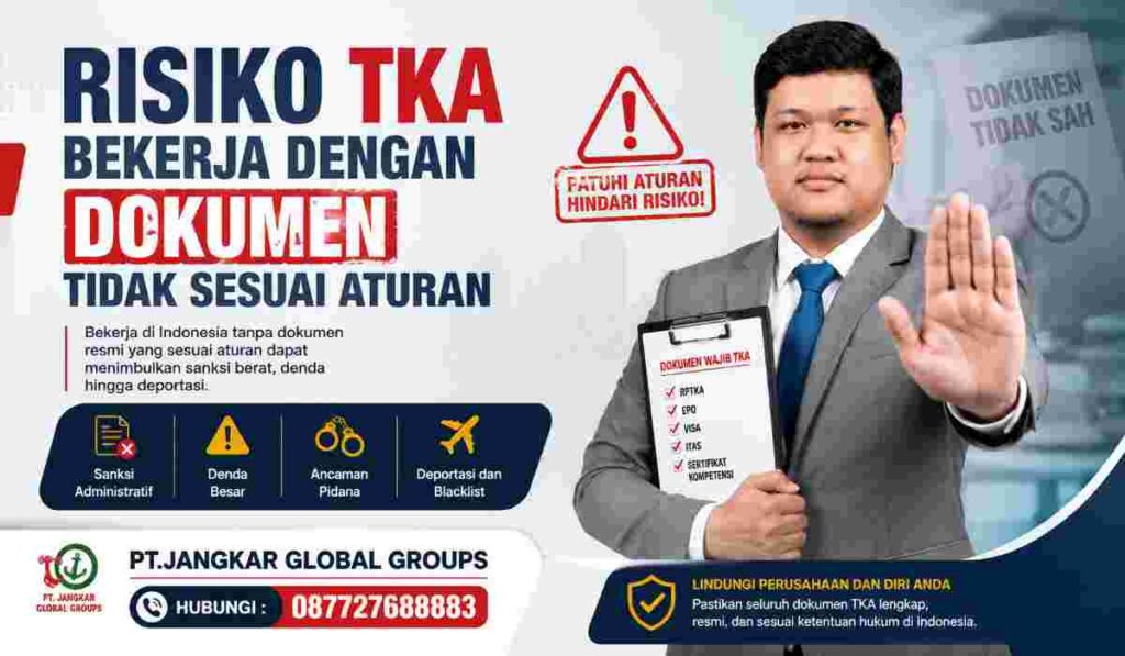 Risiko TKA Bekerja dengan Dokumen Tidak Sesuai Aturan