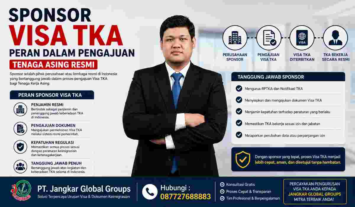 Sponsor Visa TKA Peran dalam Pengajuan Tenaga Asing Resmi