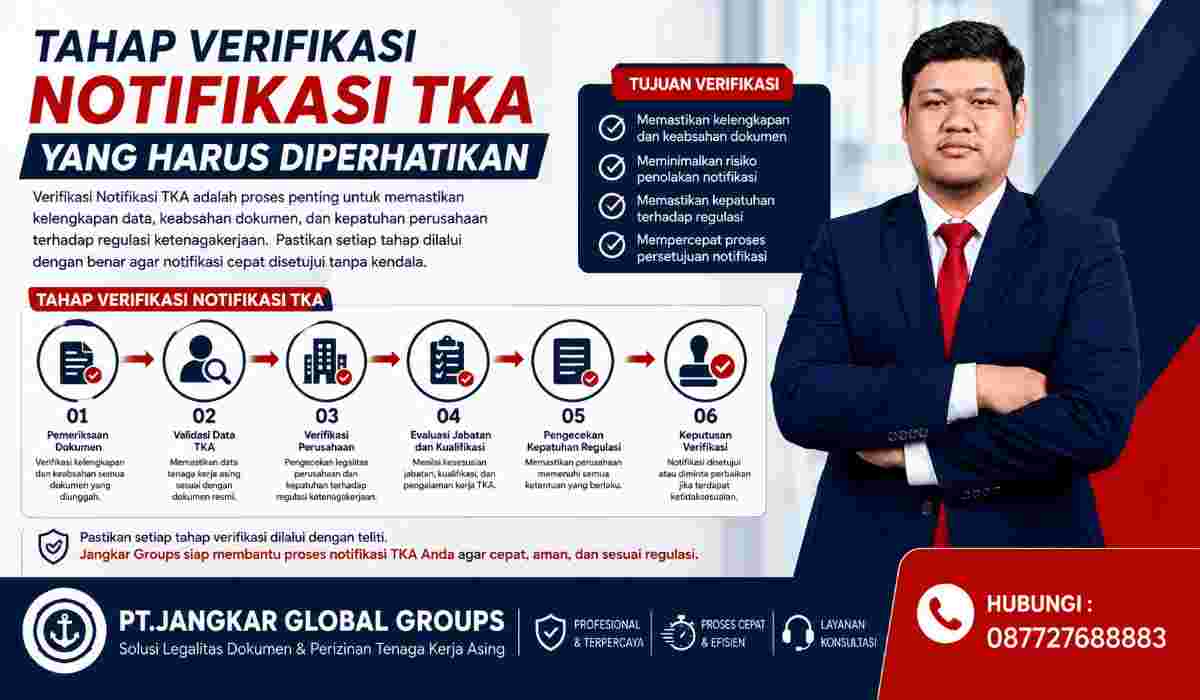 Tahap Verifikasi Notifikasi TKA yang Harus Diperhatikan