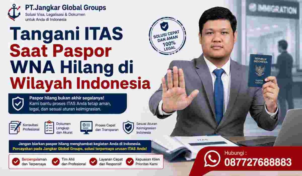Tangani ITAS Saat Paspor WNA Hilang di Wilayah Indonesia
