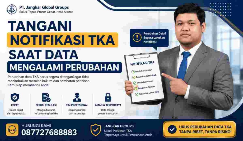 Tangani Notifikasi TKA Saat Data Mengalami Perubahan